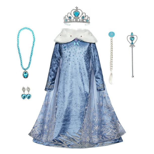 Frozen Elsa Princess Dress Cosplay Halloween Christmas Party